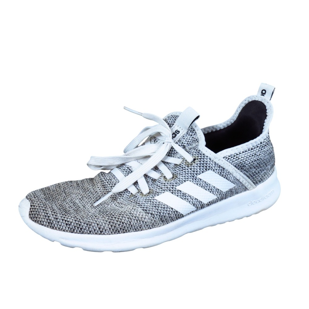 adidas Cloudfoam Pure Women Running Shoe 6.5 Athletic Performance Grey White